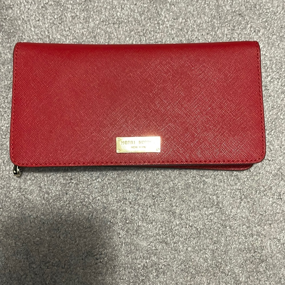 Henri Bender wallet in color red